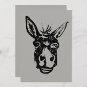 ろばの顔のスタンプ シーズンカード (正面/裏面)