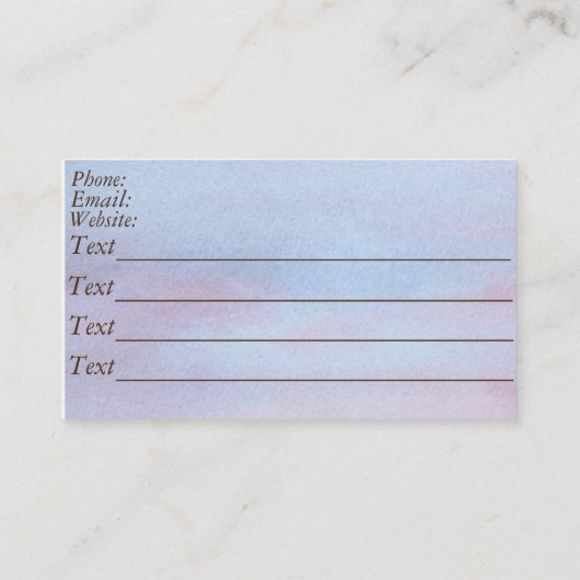 ろば動物のvetinary元の芸術のデザイン 名刺 (裏面)