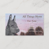 ろば動物のvetinary元の芸術のデザイン 名刺 (正面)