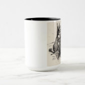 ろば及び象のユーモアのおもしろいな民主党のマグ マグカップ (中央)