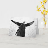 ろば カード (黄色い花)