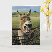 ろば カード (黄色い花)