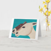 ろば カード (黄色い花)