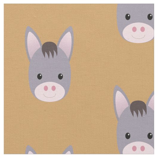 ろば ファブリック (クローズアップ)