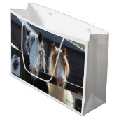 ろば、馬およびラバの独占記事のギフトバッグ ラージペーパーバッグ (正面アングル)