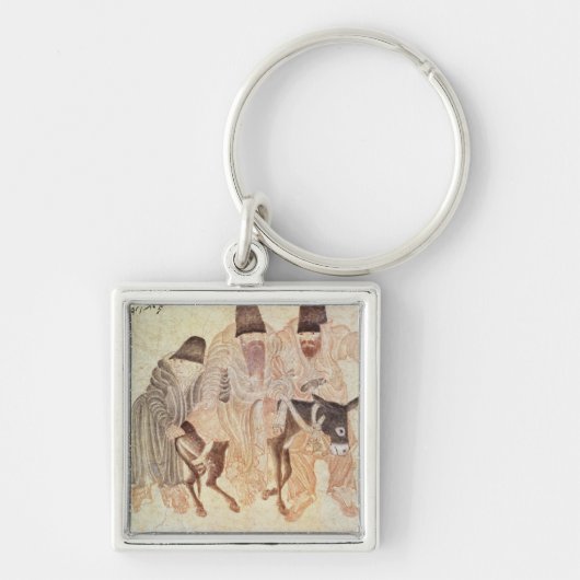 ろば、15世紀を持つモンゴルの遊牧民 キーホルダー (正面)