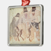 ろば、15世紀を持つモンゴルの遊牧民 メタルオーナメント (左)