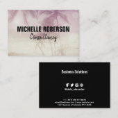 ろ過された写真の黒 名刺 (正面/裏面)