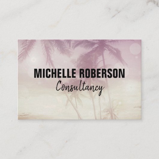 ろ過された写真の黒 名刺 (正面)