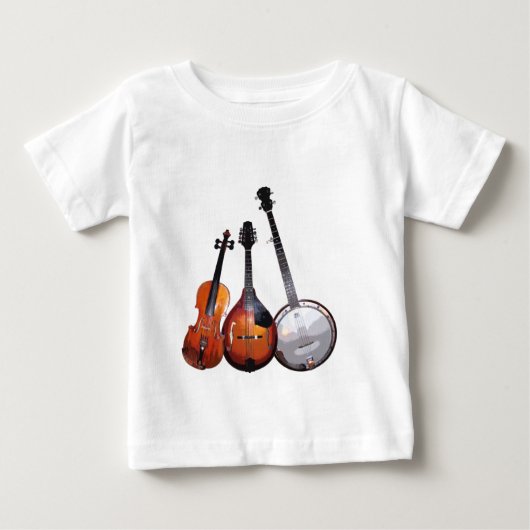 ろ過するBluegrassバンド ベビーTシャツ (正面)