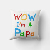 わぁ私はパパTシャツとGIftsだ クッション (裏面)