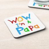 わぁ私はパパTシャツとGIftsだ コースター (左側)