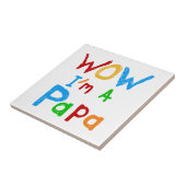 わぁ私はパパTシャツとGIftsだ タイル (側面)