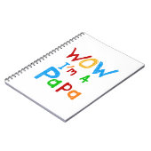 わぁ私はパパTシャツとGIftsだ ノートブック (左側)