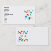 わぁ私はパパTシャツとGIftsだ 名刺 (正面/裏面)