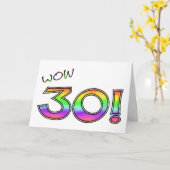 わぁ30歳の誕生日 カード (黄色い花)