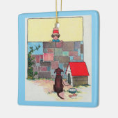 わあーわあ！誰の犬が芸か子供部屋韻 セラミックオーナメント (左)