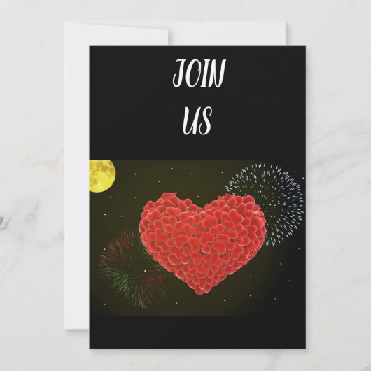 わあ、それら***バレンタイン****パーティの招待状 招待状 (正面)