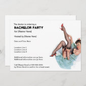 わがままな看護師の独身パーティー招待状 招待状 (正面/裏面)