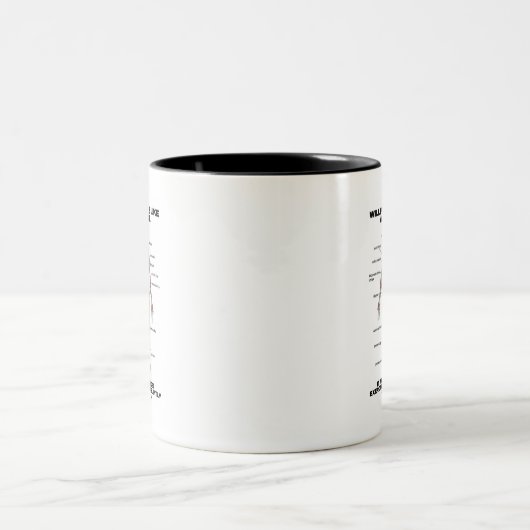 わがままは筋肉を鍛える必要があるようなものだ ツートーンマグカップ (中央)