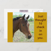 わが友よ、馬 ポストカード (正面/裏面)