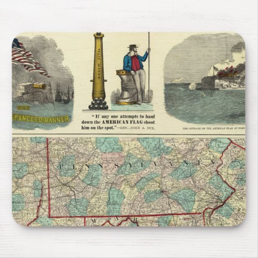 『わが国のキャンプ場』 マウスパッド (正面)