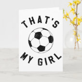 わが娘のサッカー カード (黄色い花)