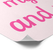 わが子よ、野生のように育て ピンクのポスター ポスター (角)