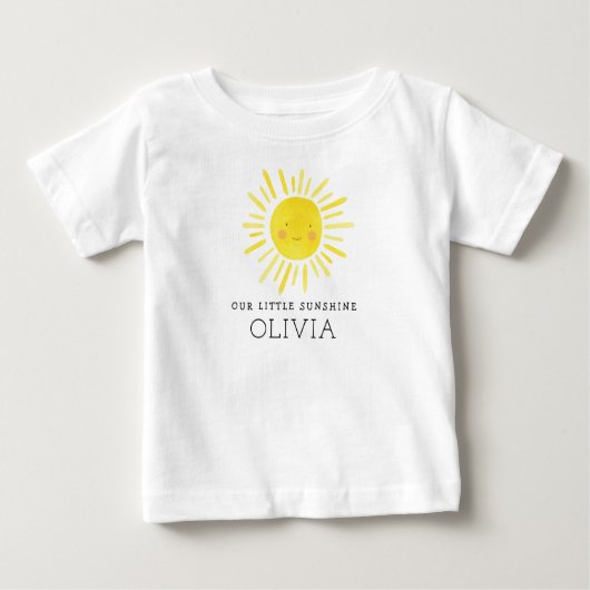 わが家の小さな太陽の誕生日パーティー ベビーTシャツ (正面)