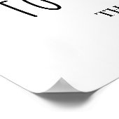 わが家へようこそパーソナライズされた ポスター (角)