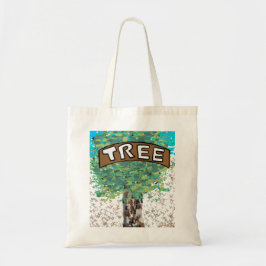 わが木は堅く堅く堅持して一本の木を抱きしめ トートバッグ