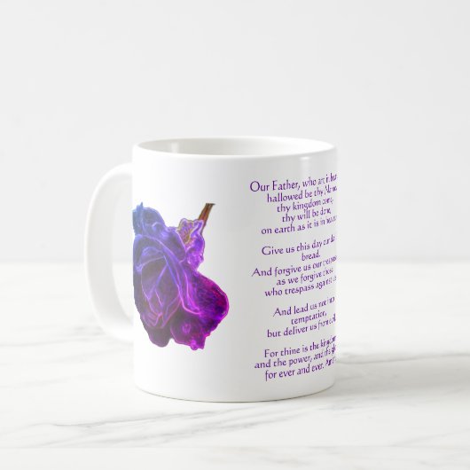 わが父なる主の祈りの言葉 感動的 コーヒーマグカップ (正面左)