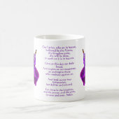 わが父なる主の祈りの言葉 感動的 コーヒーマグカップ (中央)
