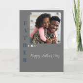 わが父よ、わがすごい英雄の父の日 サンキューカード (正面)