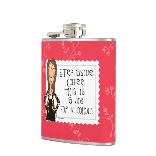わきステップコーヒーはこれアルコールフラスコのための仕事です フラスク (左)