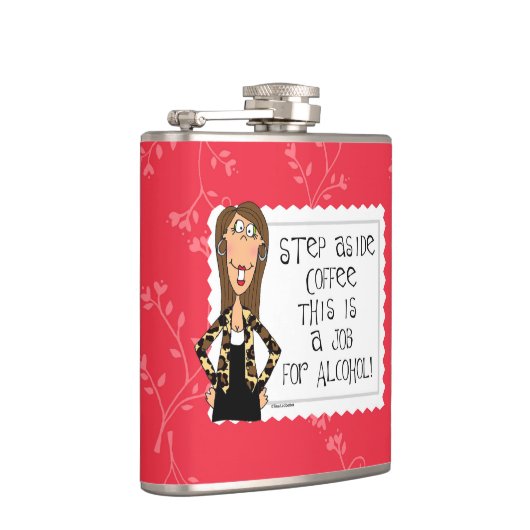 わきステップコーヒーはこれアルコールフラスコのための仕事です フラスク (右)