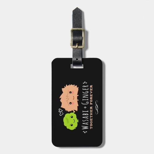わさびと生姜が永遠に一緒に ラゲッジタグ (正面縦)