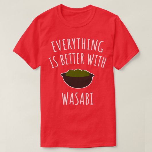 わさびは何でも好い Tシャツ (デザイン正面)
