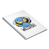 わさびーおもしろわさび蜂ダジャレ ノートブック (右側)