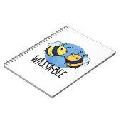 わさびーおもしろわさび蜂パンプン ノートブック (左側)