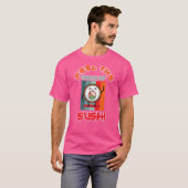 わさび手巻き刺身東洋寿司アジア Tシャツ (正面フル)