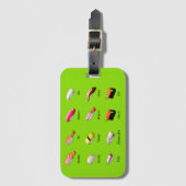 わさび日本のすかわいい食べ物 ラゲッジタグ (正面縦)