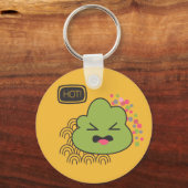 わさび日本の食品かわいい キーホルダー (正面)