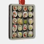 わさび生姜を添えた寿司 メタルオーナメント (右)