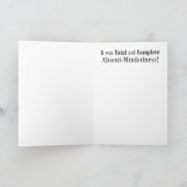 わざと誕生日を忘れしませんでした – カード (内部)