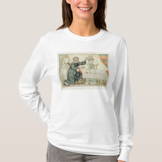 わずかな修道士を食べ物を与えるセントルイス Tシャツ (正面)