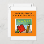 わずかな数学のジョーク ポストカード (正面/裏面)