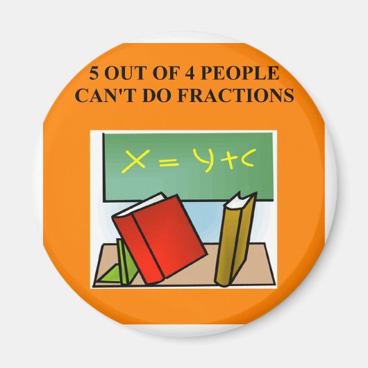 わずかな数学のジョーク マグネット (正面)