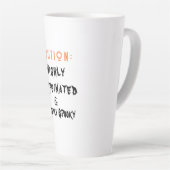 わずかに不気味白いハロウィーンコーヒーマグ カフェラテマグ (右アングル)