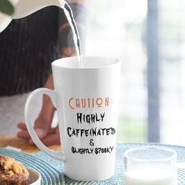 わずかに不気味白いハロウィーンコーヒーマグ カフェラテマグ